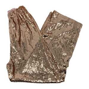 L&B Pink Wide Leg High Rise Sequin Pants | Size M